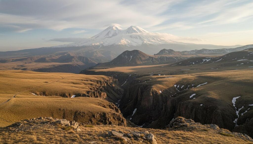 Вид на Эльбрус с Бермамыта